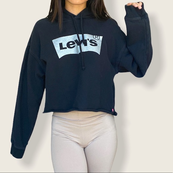 Levi's Tops - Levi's Logo Cropped Hoodie